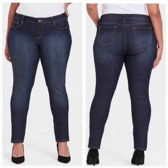 NWT Torrid Curvy Super Stretch High-Rise Dusk Tall Jeans Size 12T - Picture 2 of 10